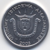 1 франк Бурунди 2003