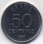 50 сентаво Бразилия 1987