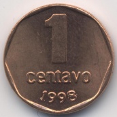 1 сентаво Аргентина 1998