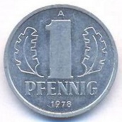 1 пфенниг Германия (ГДР) 1978